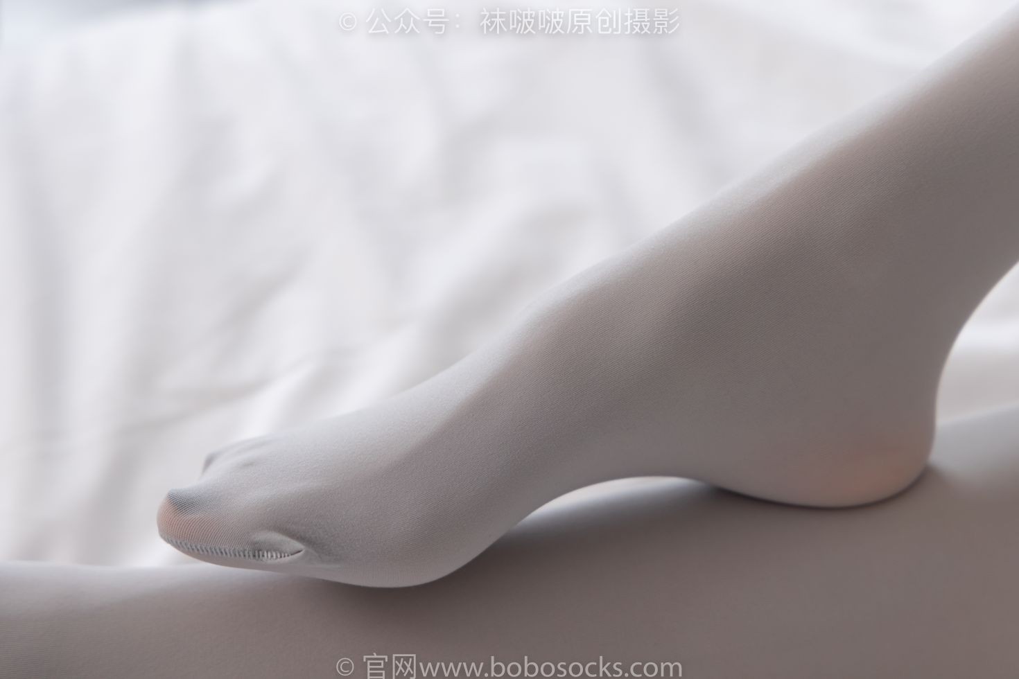 BoBoSocks袜啵啵美少女丝袜美脚写真第No.213期稚予黑皮鞋厚灰丝 (103)