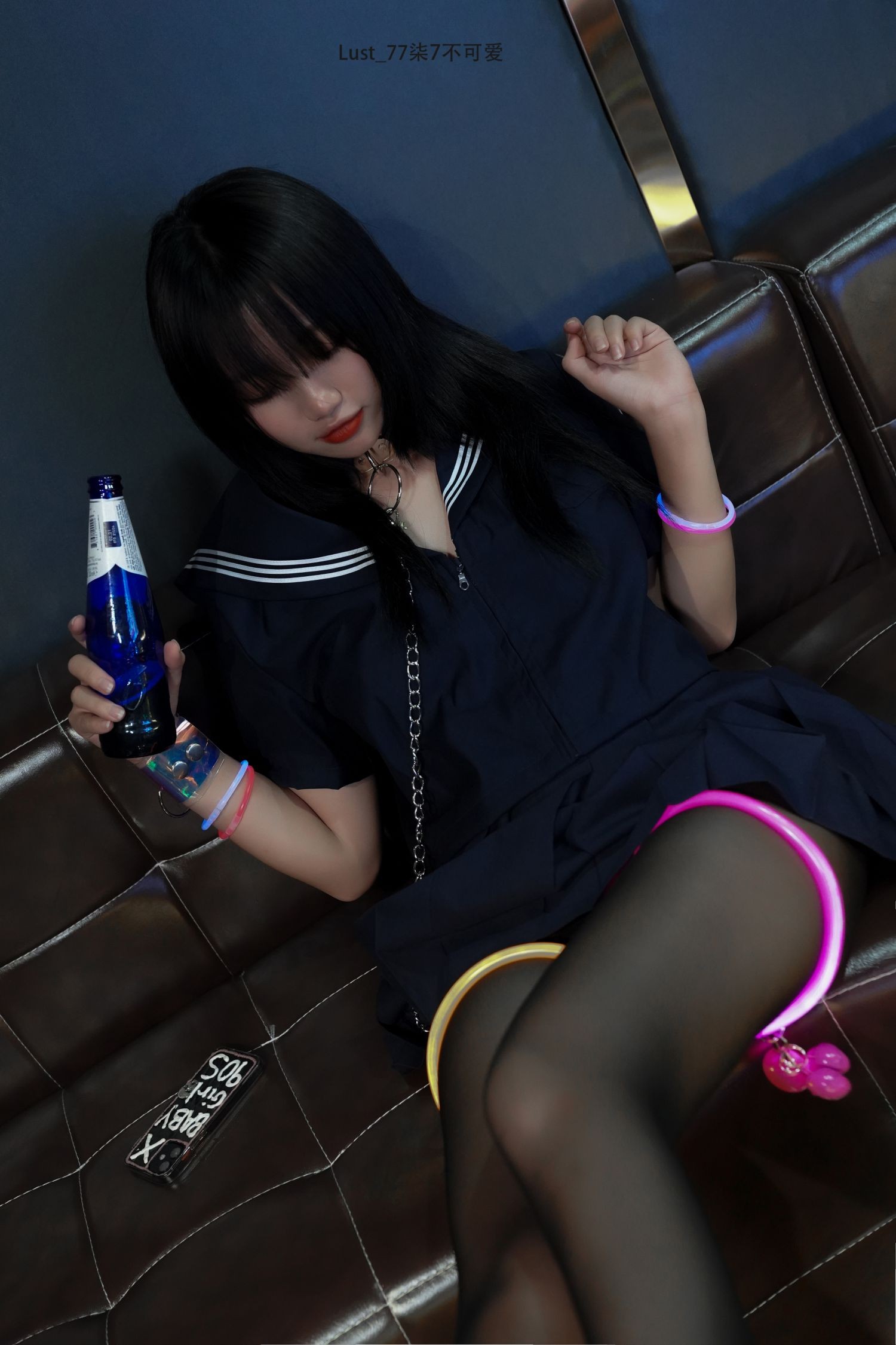 美女动漫博主柒柒要乖哦性感Cosplay写真反差JK少女 (12)