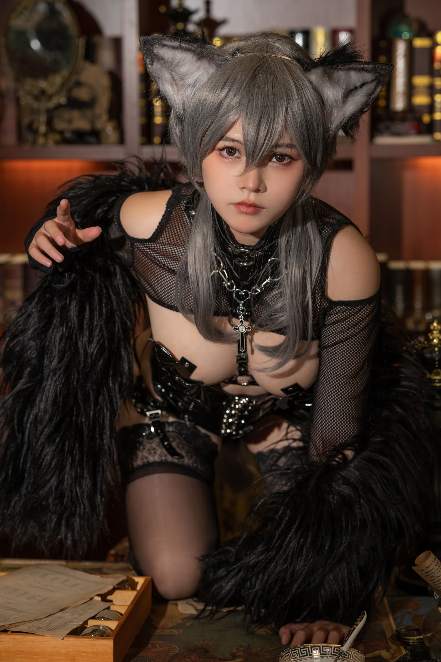 美女动漫博主七月喵子性感Cosplay写真幻想兽娘集 月食篇 (55)