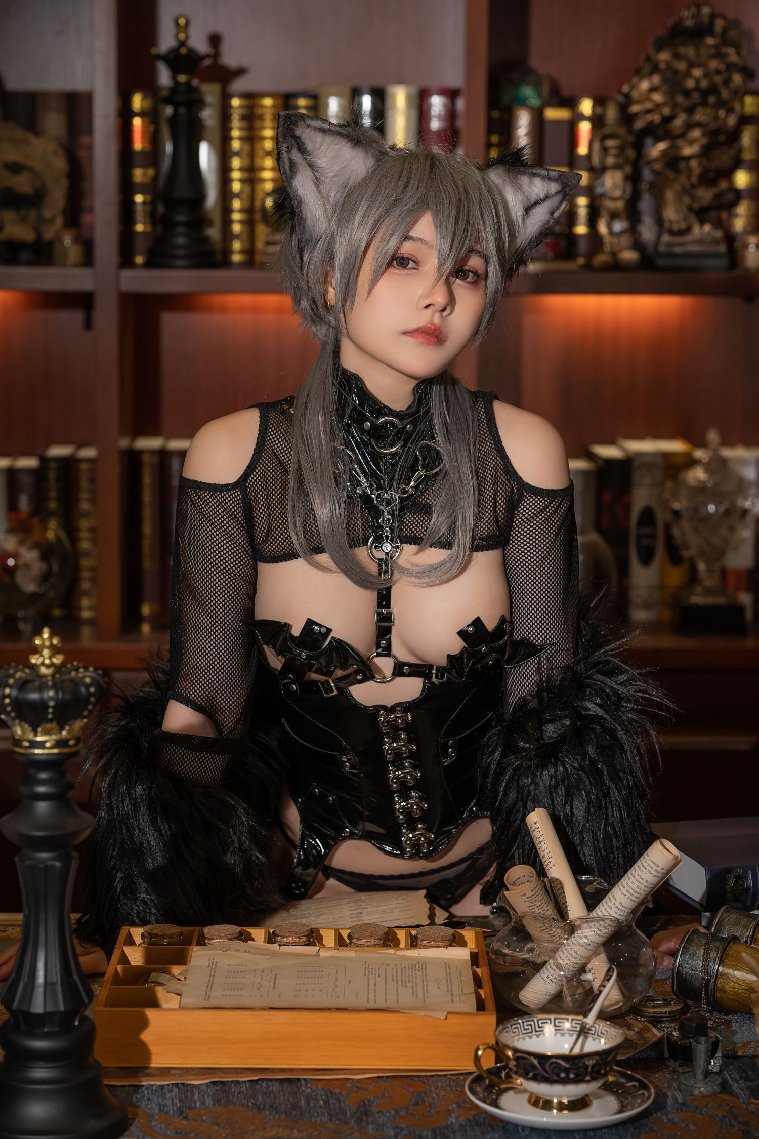 美女动漫博主七月喵子性感Cosplay写真幻想兽娘集 月食篇 (59)