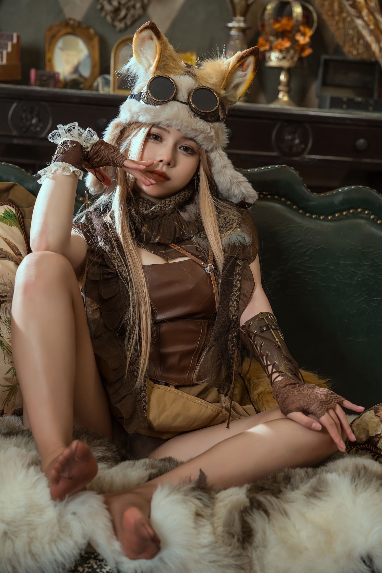 美女动漫博主七月喵子性感Cosplay写真幻想兽娘集 月食篇 (119)