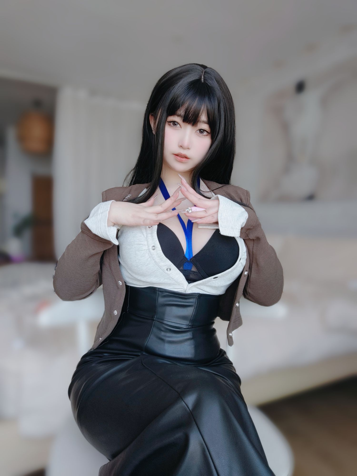 美女动漫博主女主K性感Cosplay写真上司的秘密 (4)