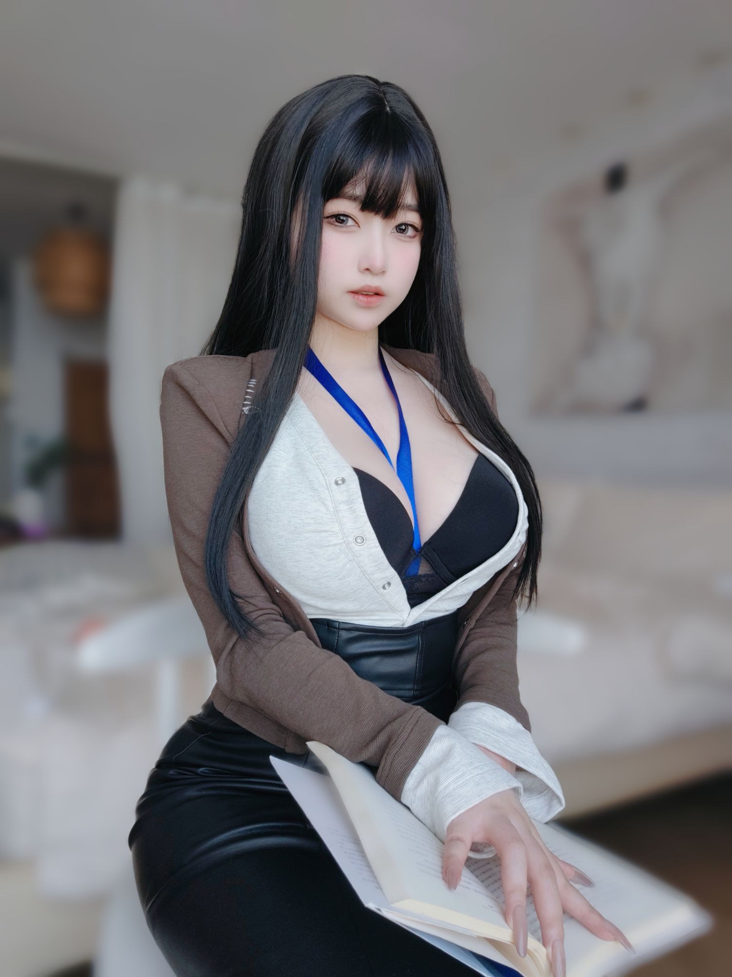 美女动漫博主女主K性感Cosplay写真上司的秘密 (3)