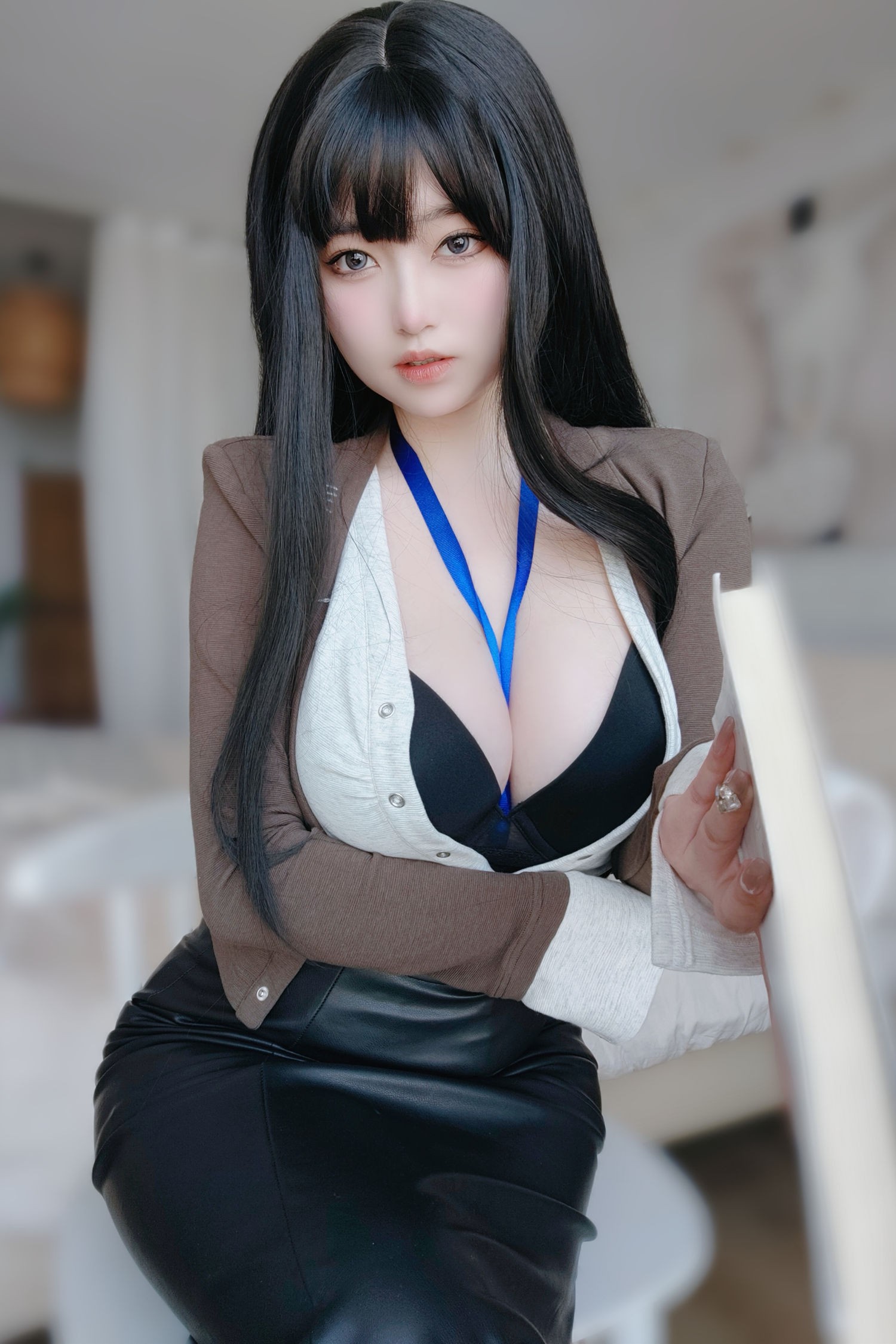 美女动漫博主女主K性感Cosplay写真上司的秘密 (1)