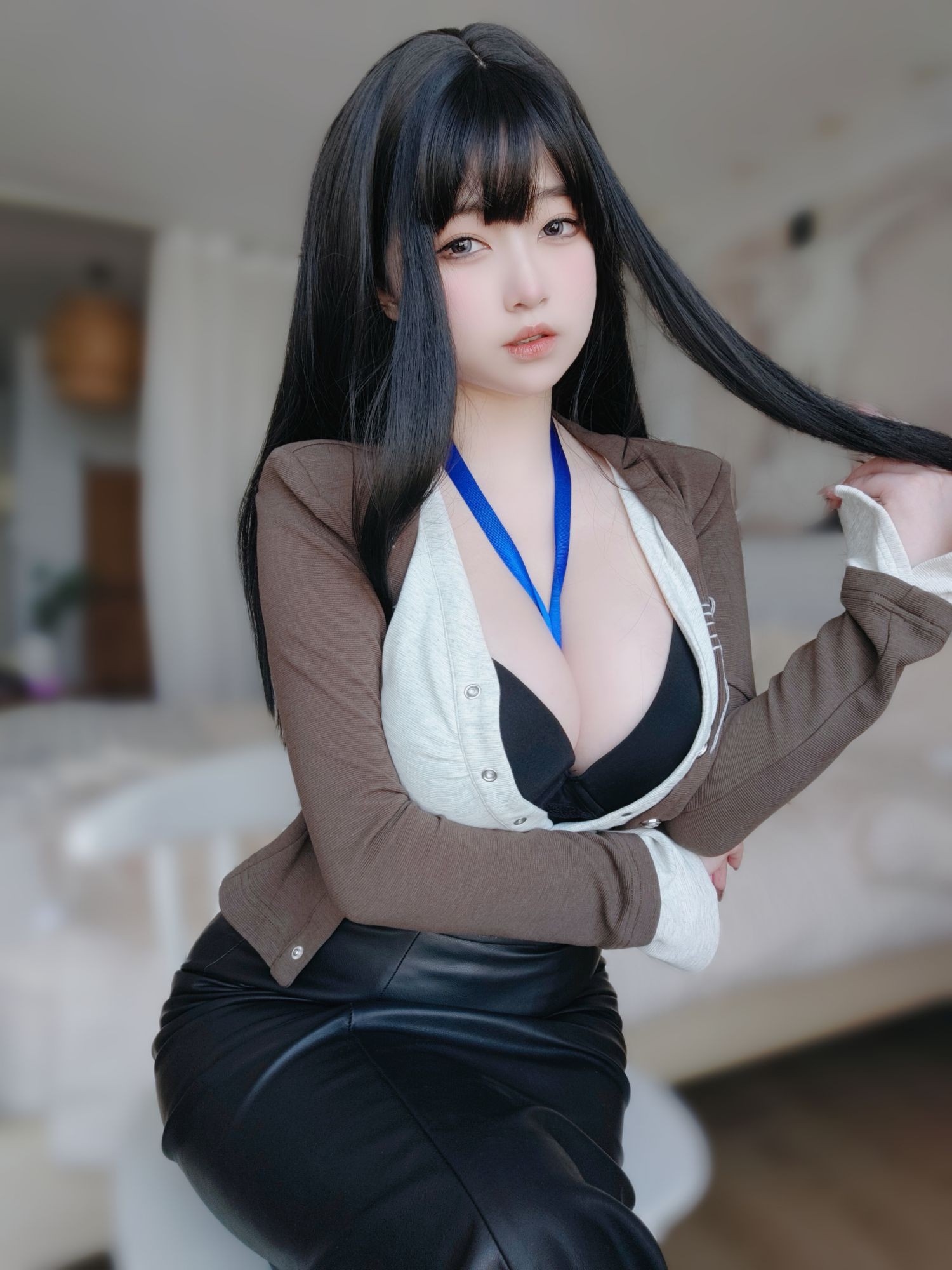 美女动漫博主女主K性感Cosplay写真上司的秘密 (7)