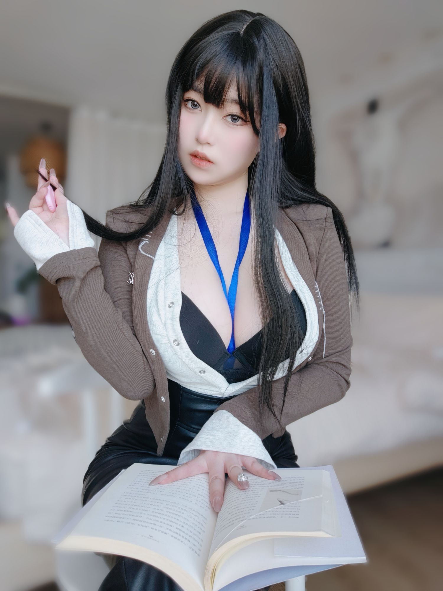 美女动漫博主女主K性感Cosplay写真上司的秘密 (110)