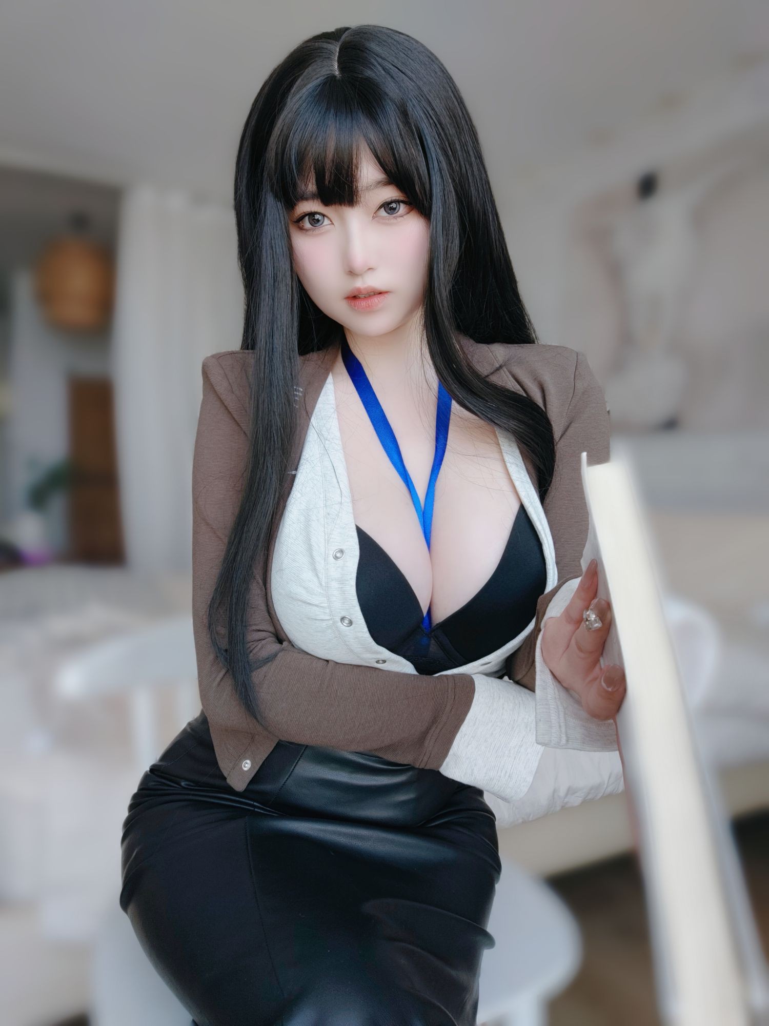 美女动漫博主女主K性感Cosplay写真上司的秘密 (6)