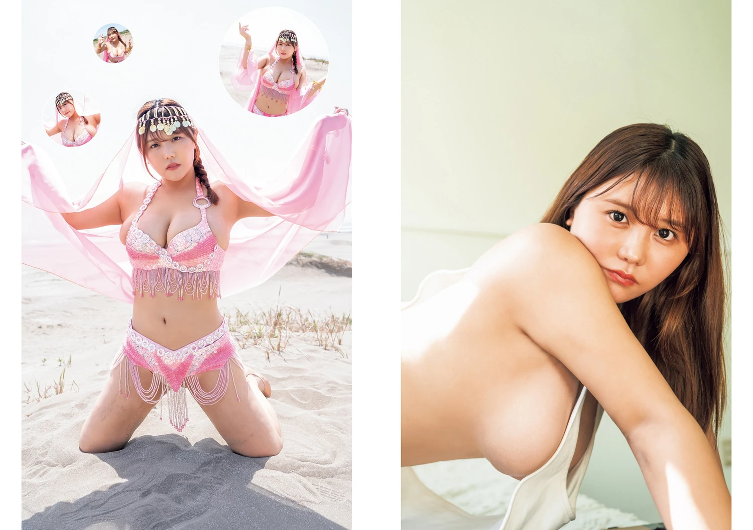 Weekly Young Jump 日本性感美女模特图片写真 2023 No.28 村島未悠 なな茶 美澄衿依 三田悠貴 (3)